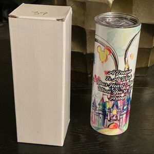 NEW Dreamy Castle Tumbler with Quote